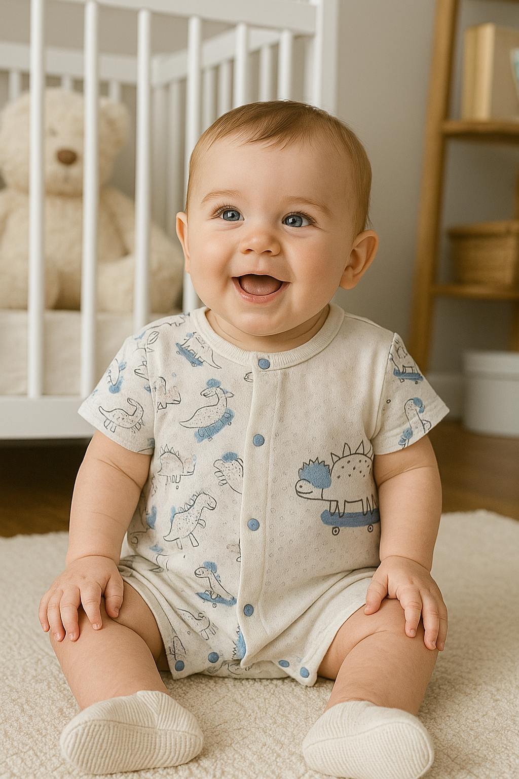 Erkek Bebek Kısa Tulum