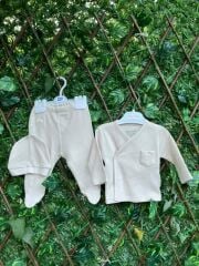Waffle 3`lü Unisex Patikli Bebek Takım
