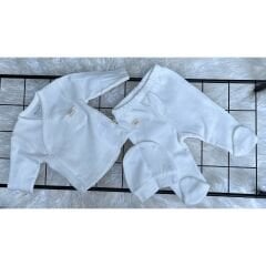 Waffle 3`lü Unisex Patikli Bebek Takım