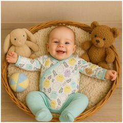 Kız Bebek Body & Patikli Alt Takım